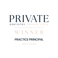 Private Dentistry Awards 2024 – Winner – Practice Principal Midlands Private Dentistry Awards 2024 - Winner - Practice Principal Midlands